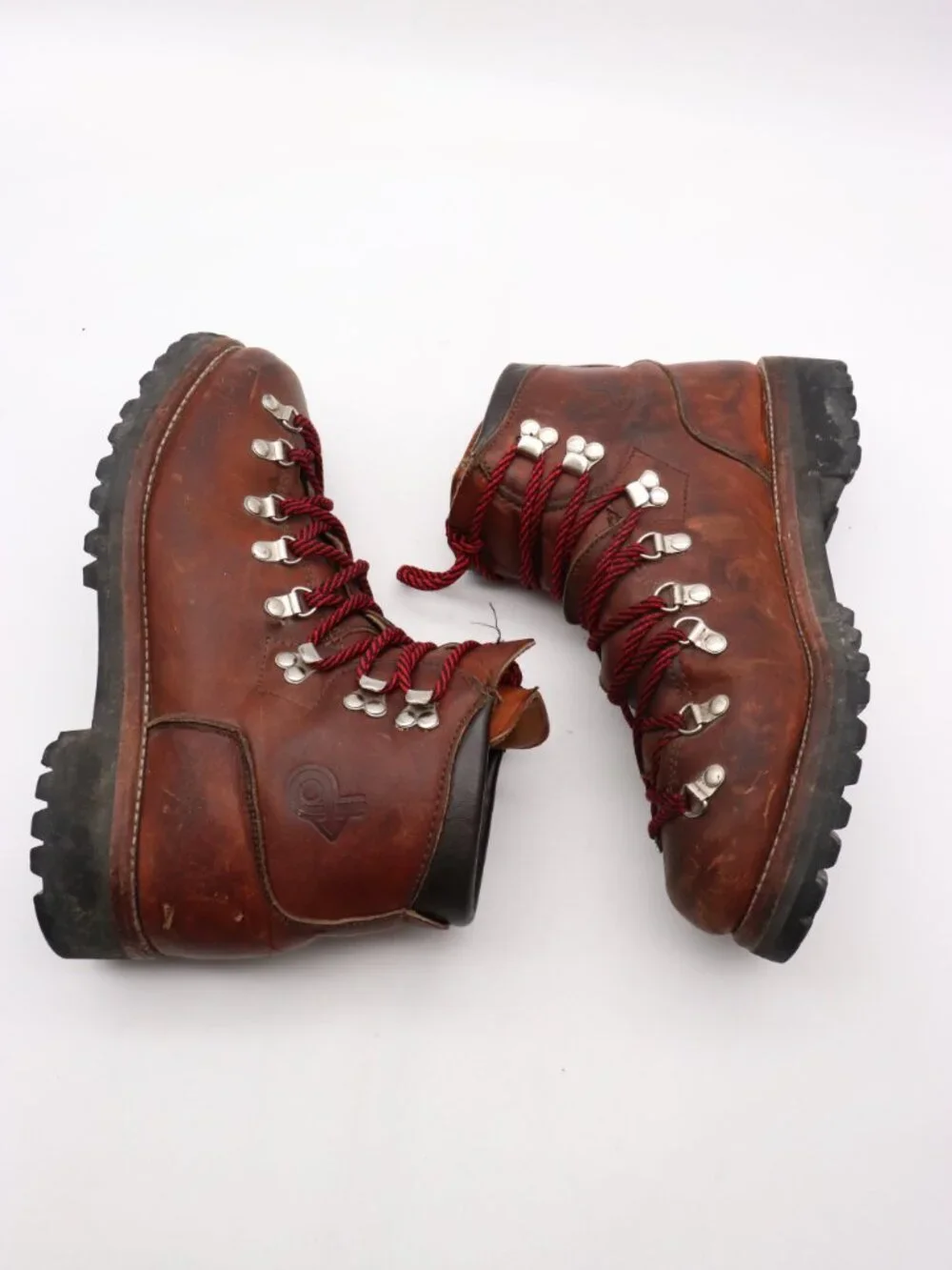 Vintage Dexter Mountaineer Men's Size 9 M Hiking Boots Brown Leather Vibram
